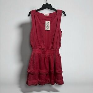 Avara Women's Sleeveless Red Mini Dress